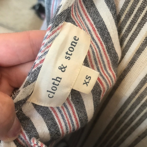 🔥1 hr SALE - Cloth & Stone, Striped romper - Picture 7 of 8